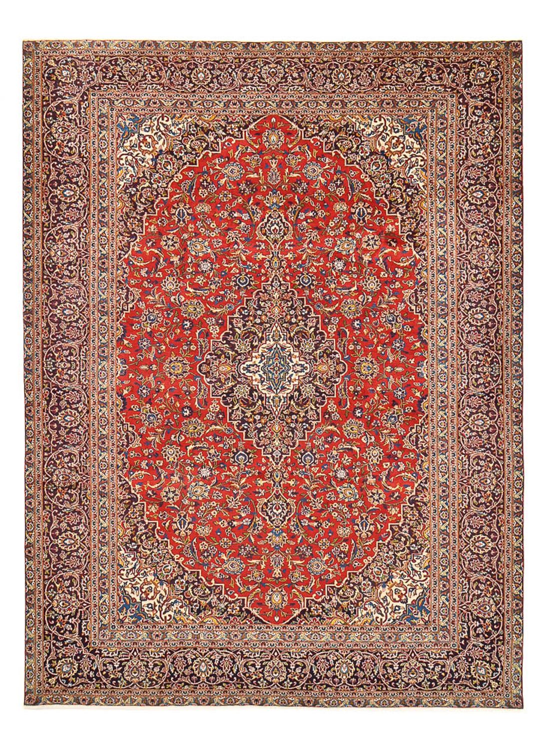 Perserteppich - Keshan - 392 x 285 cm - rot