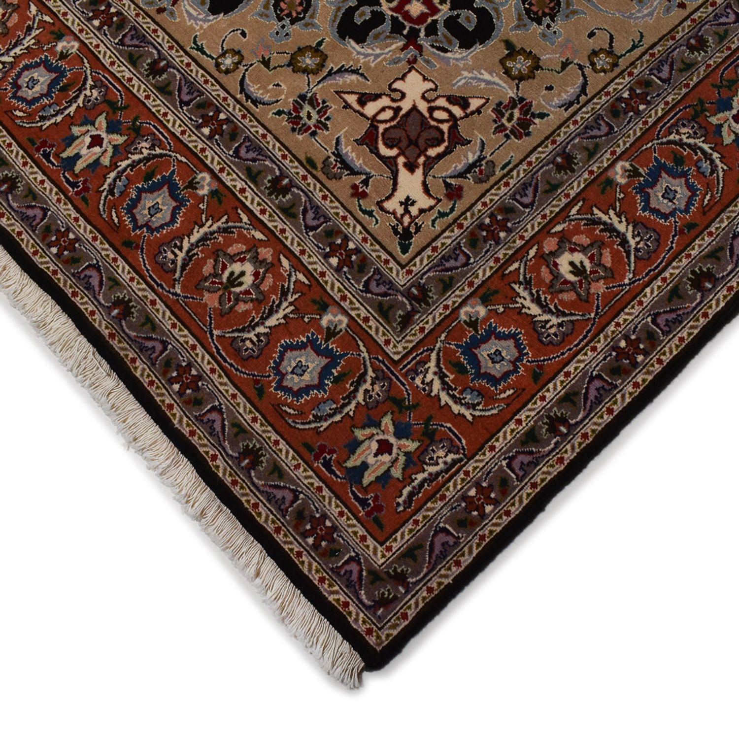 Perserteppich - Täbriz - Royal - 318 x 208 cm - dunkelblau