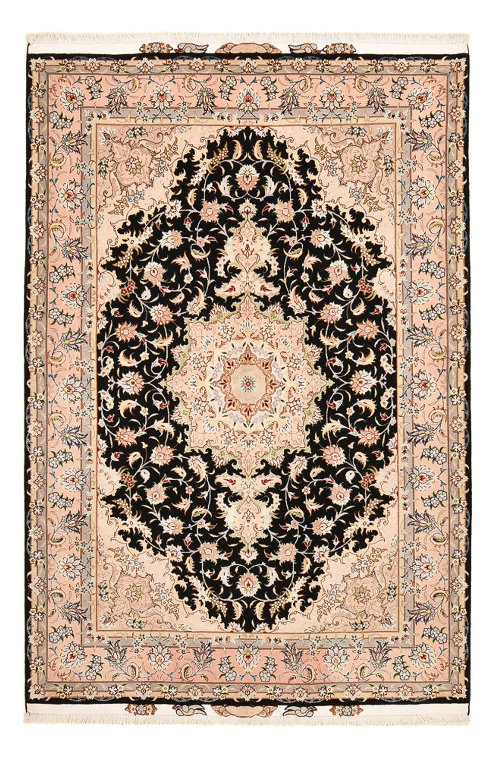 Perserteppich - Täbriz - Royal - 255 x 158 cm - dunkelblau
