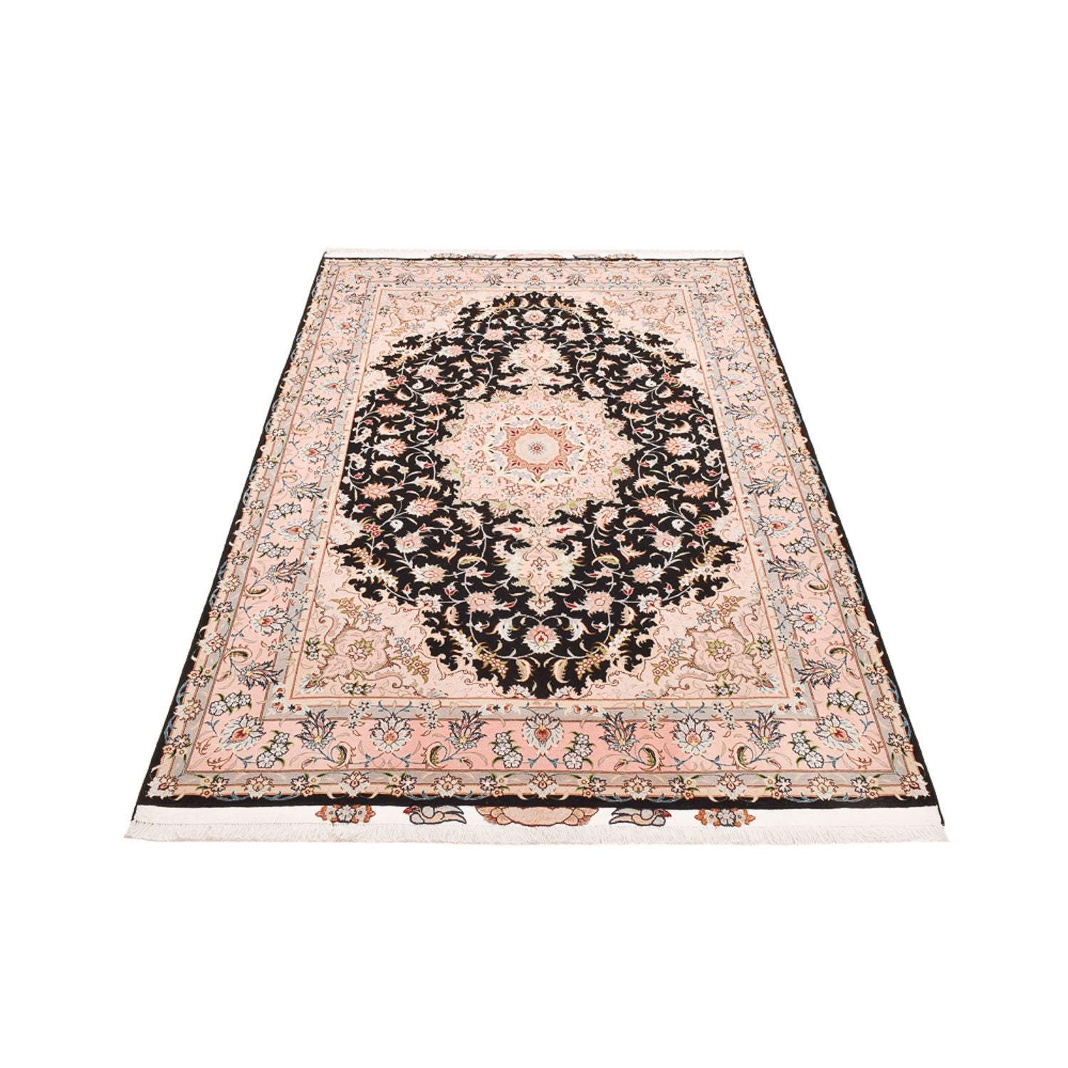 Perserteppich - Täbriz - Royal - 255 x 158 cm - dunkelblau