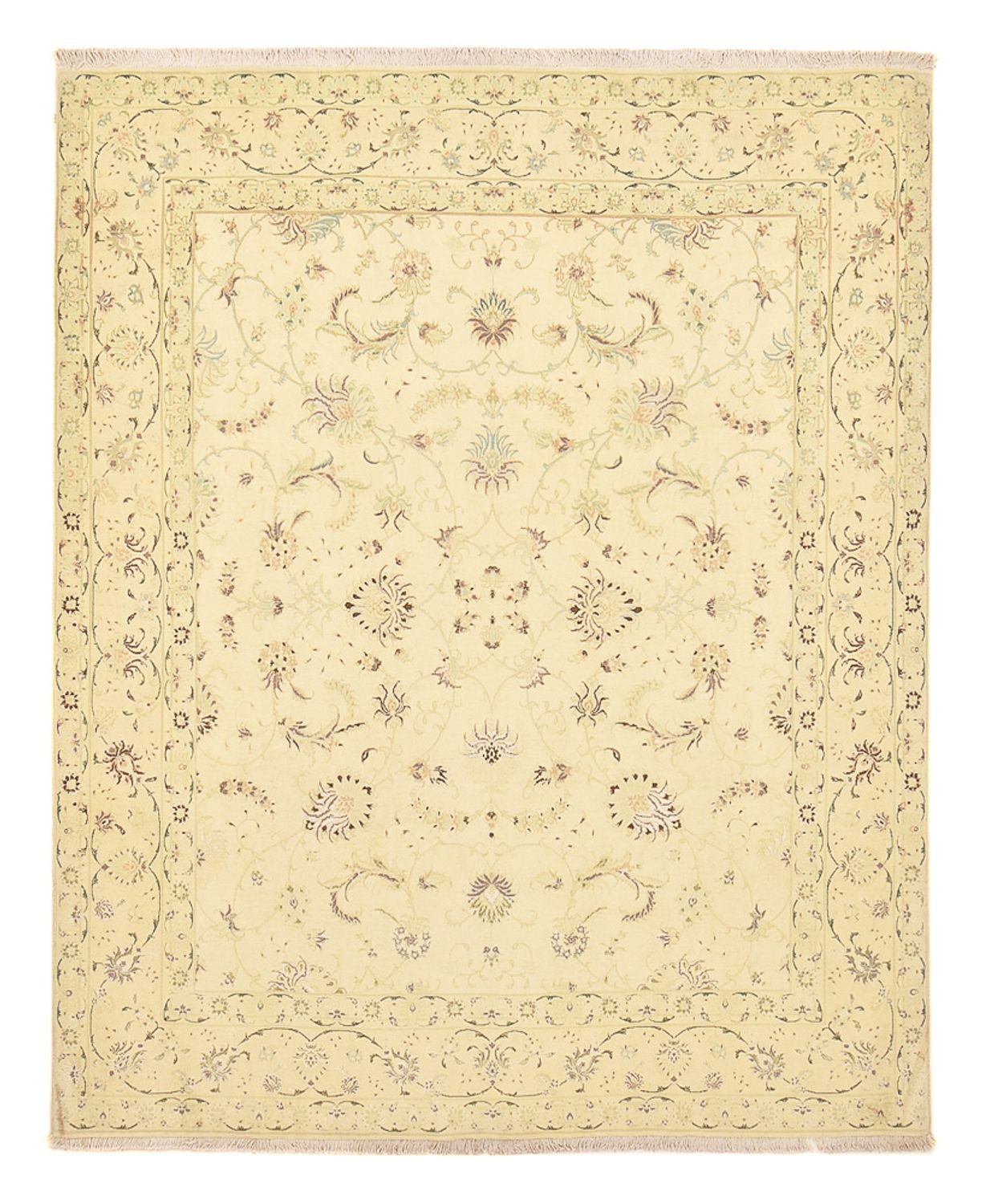 Perserteppich - Täbriz - Royal - 240 x 200 cm - hellgrün