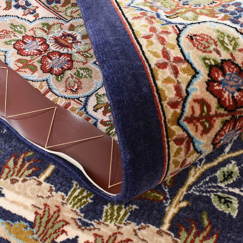 Perserteppich - Ghom - Royal - 154 x 102 cm - dunkelblau