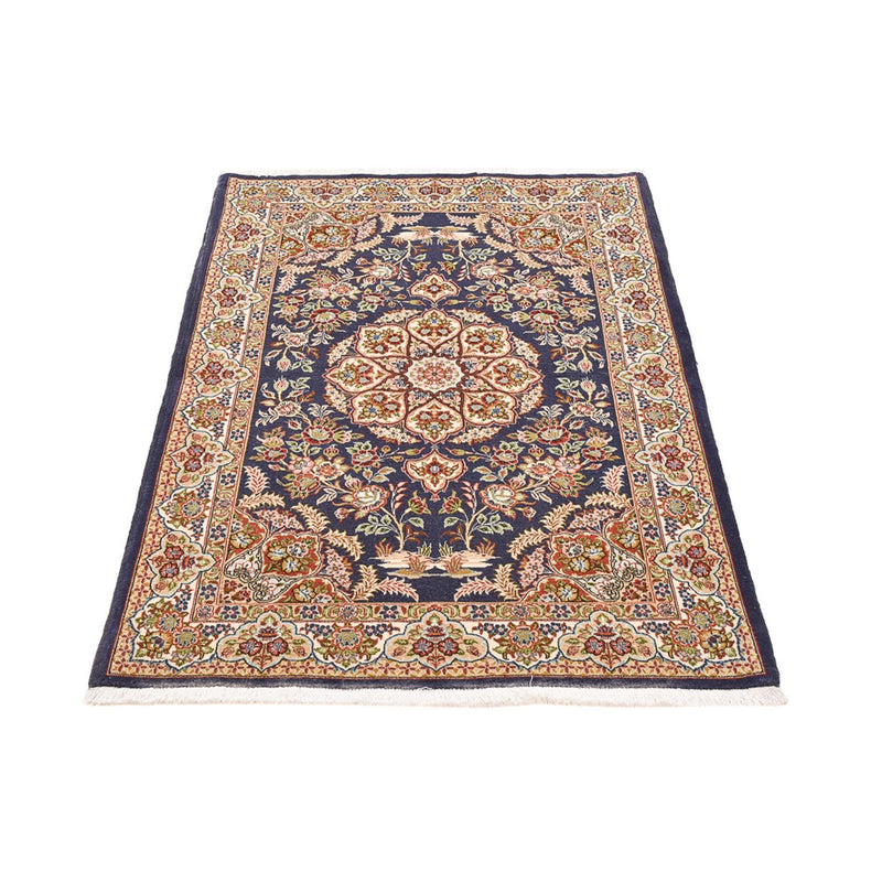 Perserteppich - Ghom - Royal - 154 x 102 cm - dunkelblau