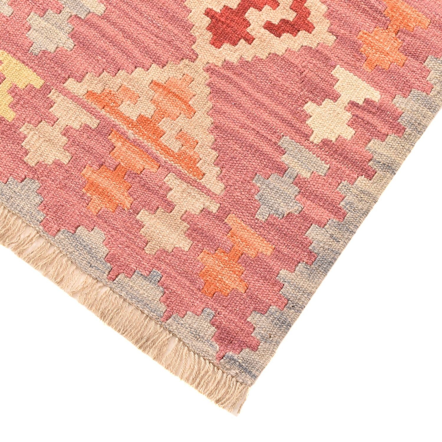 Läufer Kelim - Oriental - 197 x 63 cm - mehrfarbig