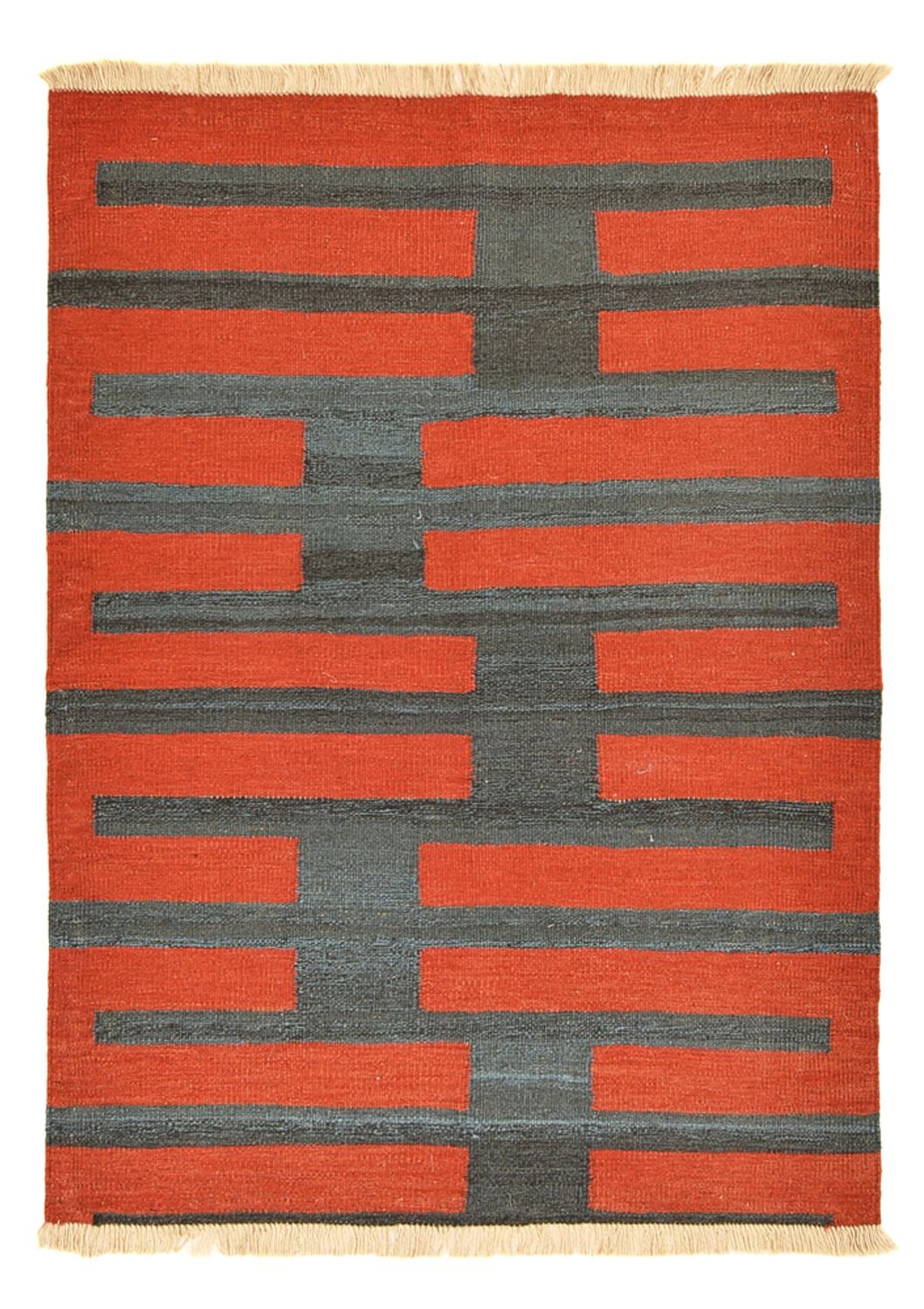 Kelim Teppich - Trendy - 144 x 107 cm - mehrfarbig
