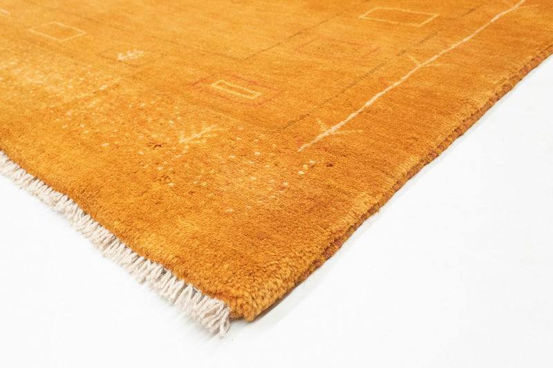 Gabbeh Teppich - Perser 193 x 151 cm - gold
