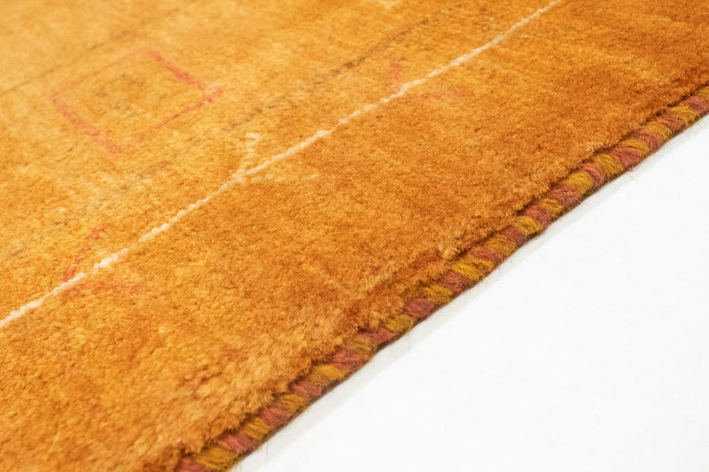 Gabbeh Teppich - Perser 193 x 151 cm - gold
