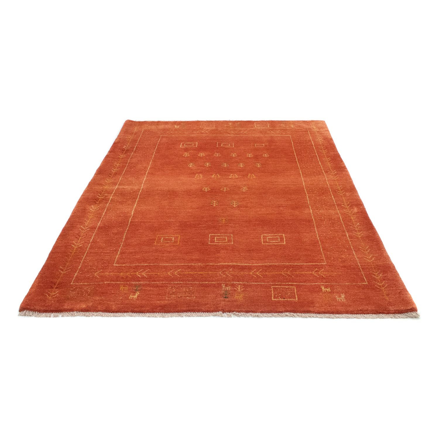 Gabbeh Teppich - Perser 202 x 151 cm - rost