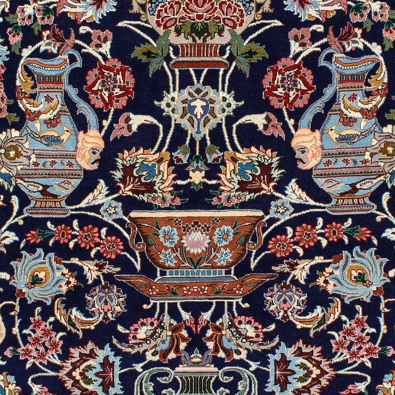 Perserteppich - Ghom 188 x 135 cm - dunkelblau