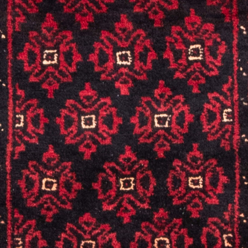 Belutsch Teppich 222 x 110 cm - dunkelrot