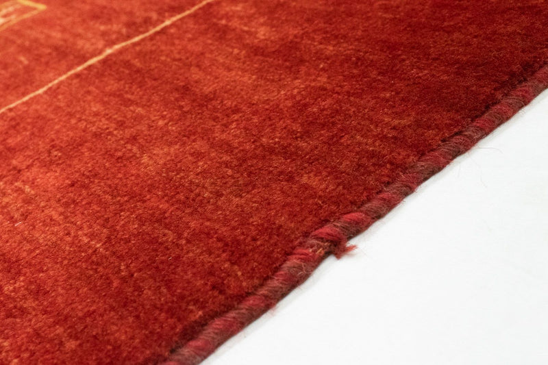 Gabbeh Teppich - Perser 190 x 163 cm - rot
