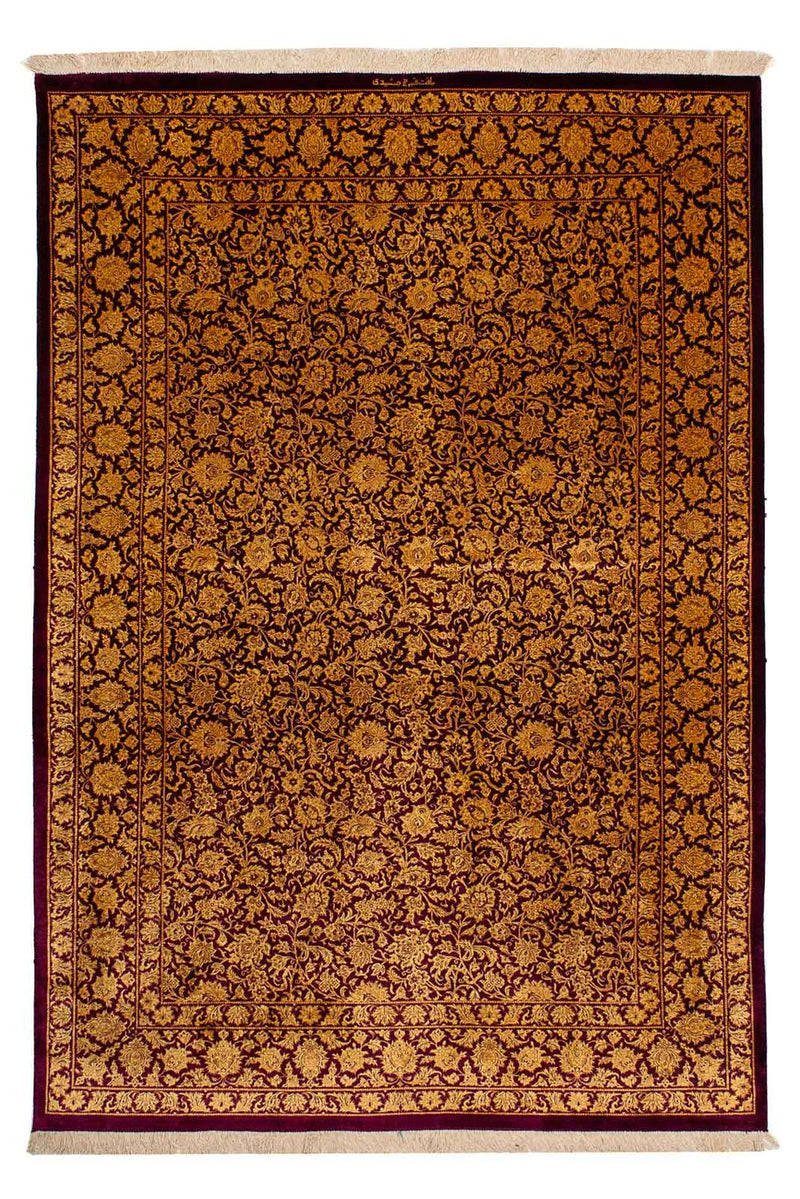 Seidenteppich - Ghom Seide - Premium 216 x 132 cm Teppichbrücke
