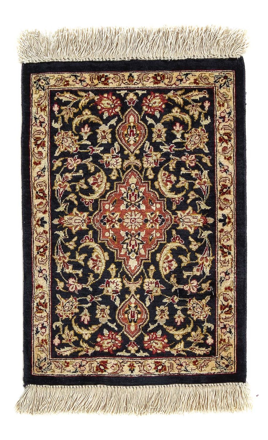 Seidenteppich - Ghom Seide - Premium 42 x 28 cm Fußmatte