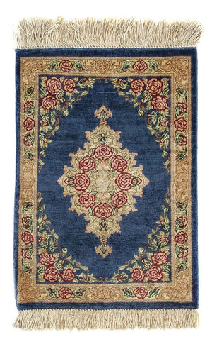 Seidenteppich - Ghom Seide - Premium 40 x 28 cm Fußmatte
