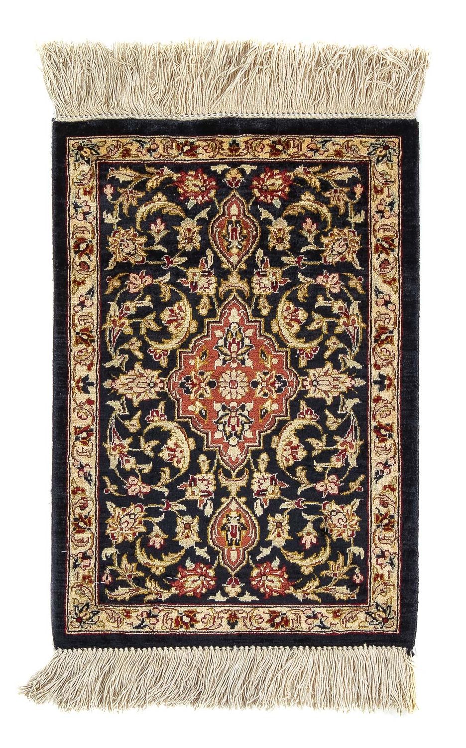 Seidenteppich - Ghom Seide - Premium 41 x 28 cm Fußmatte
