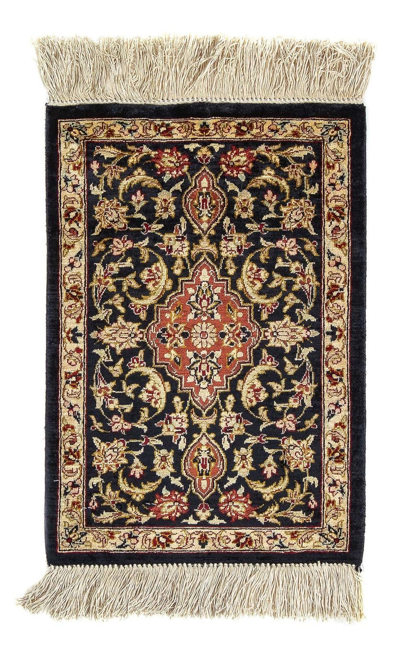 Seidenteppich - Ghom Seide - Premium 41 x 28 cm Fußmatte