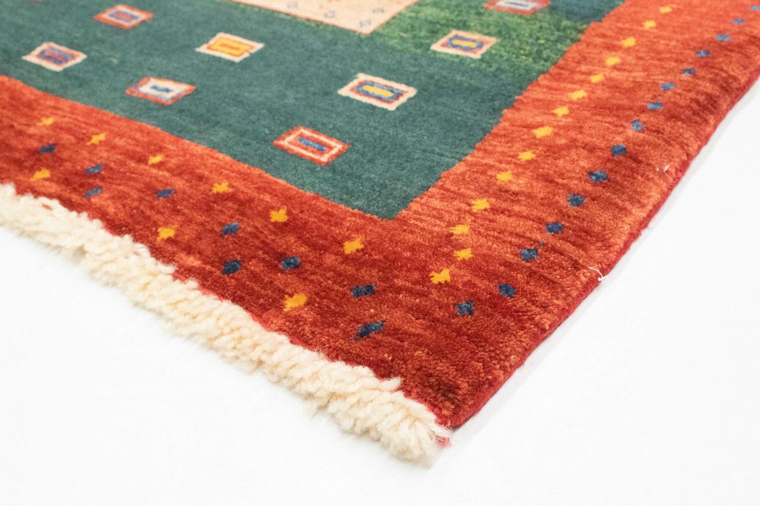 Gabbeh Teppich - Perser 153 x 103 cm - gold