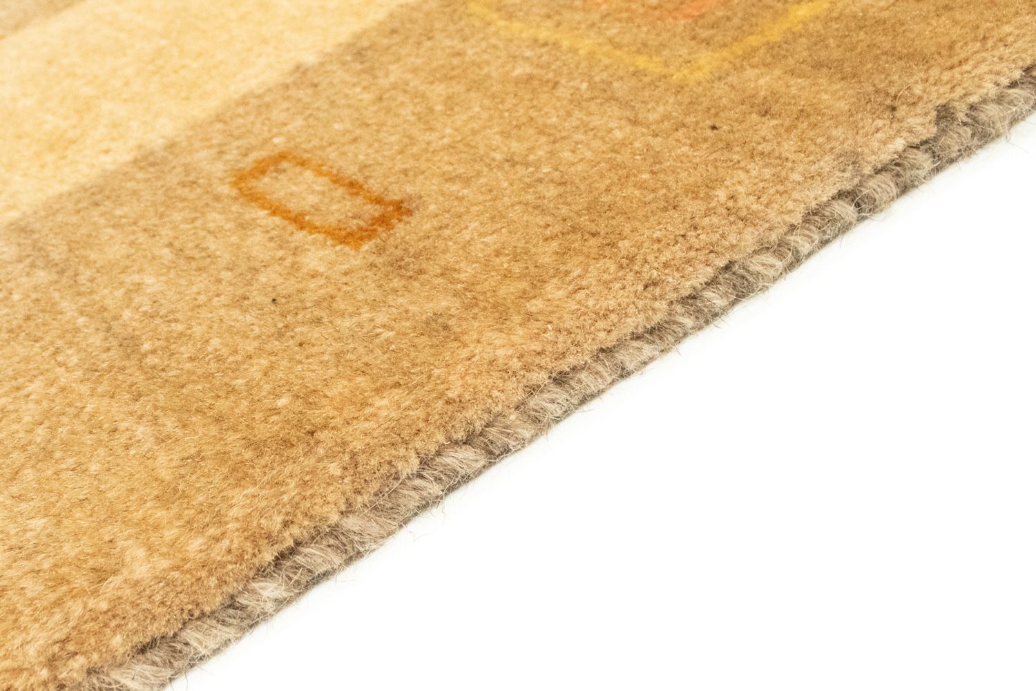 Gabbeh Teppich - Perser 174 x 121 cm - gold