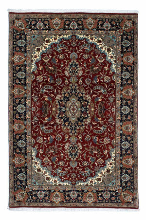 Perserteppich - Ghom 204 x 138 cm - dunkelrot