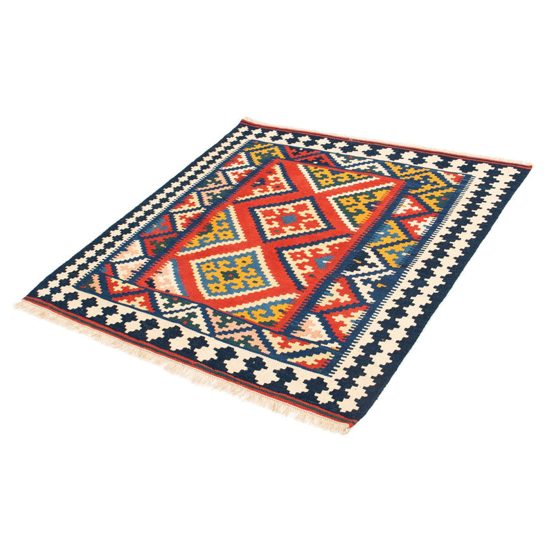 Kelim Teppich - Oriental 107 x 103 cm - rot