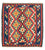 Kelim Teppich - Oriental 102 x 101 cm - rot