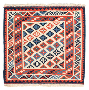 Kelim Teppich - Oriental 110 x 104 cm - rost