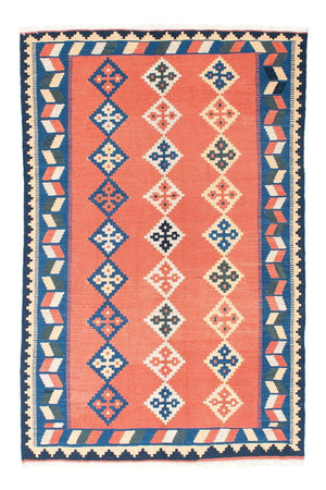 Kelim Teppich - Oriental 193 x 135 cm - orange