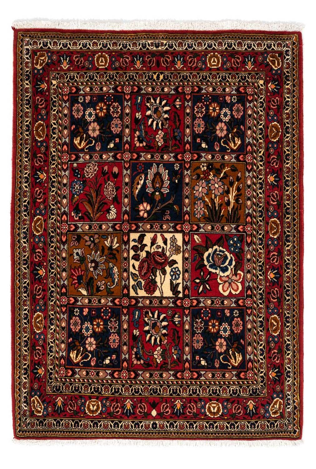Perserteppich - Nomadic 158 x 112 cm - dunkelrot