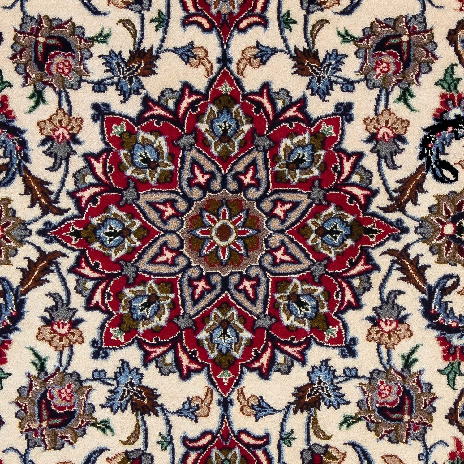 Perserteppich - Isfahan - Premium 102 x 70 cm - dunkelrot