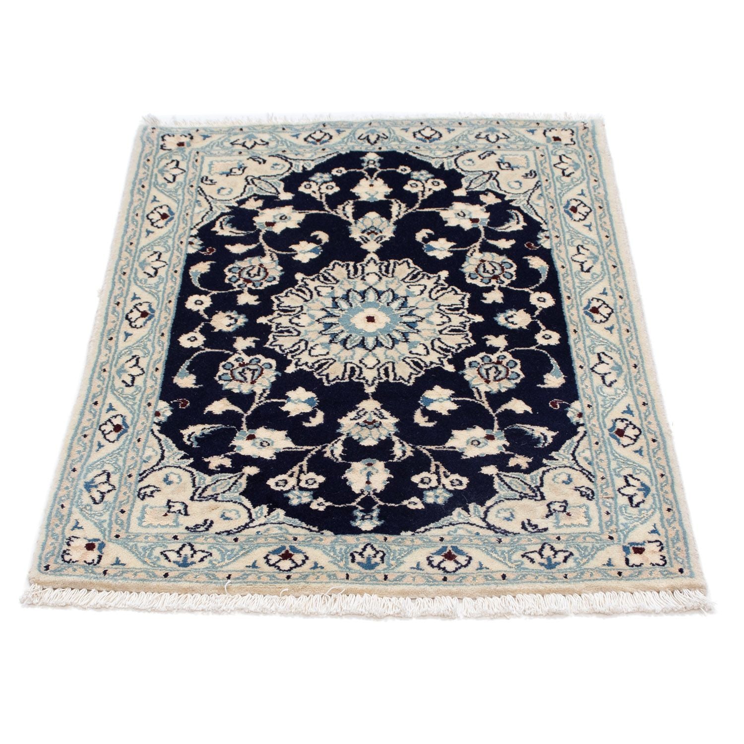 Perserteppich - Nain - Royal 87 x 60 cm - dunkelblau