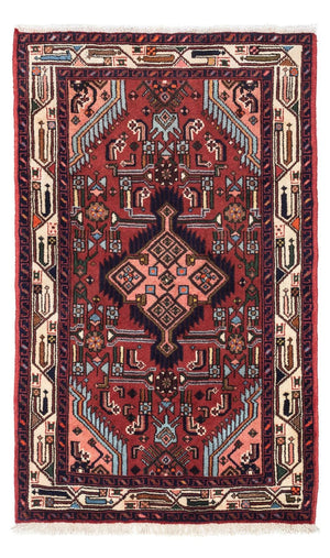 Perserteppich - Nomadic 125 x 80 cm - dunkelrot