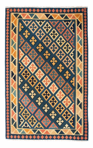 Kelim Teppich - Oriental 208 x 154 cm - mehrfarbig