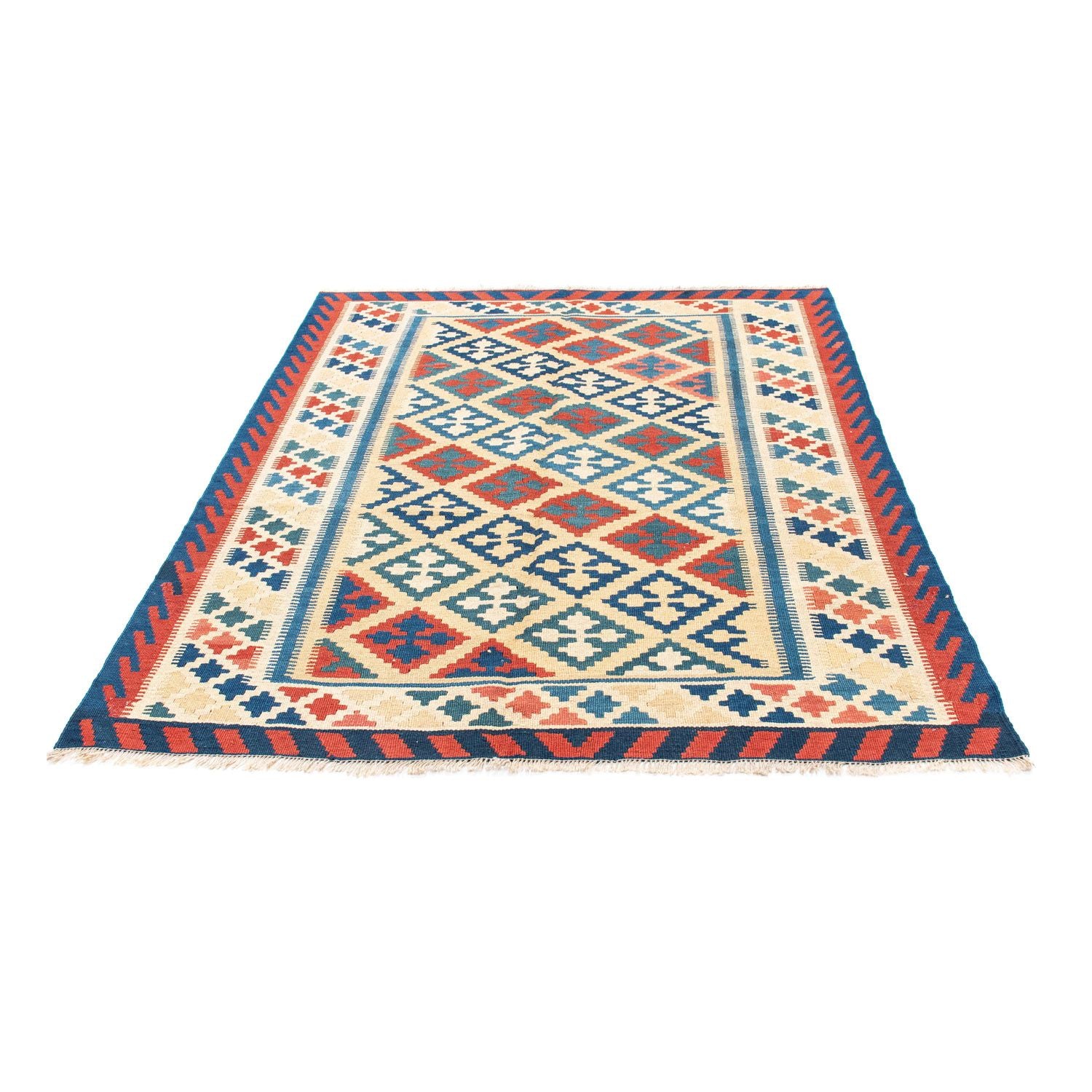 Kelim Teppich - Oriental 195 x 152 cm - beige