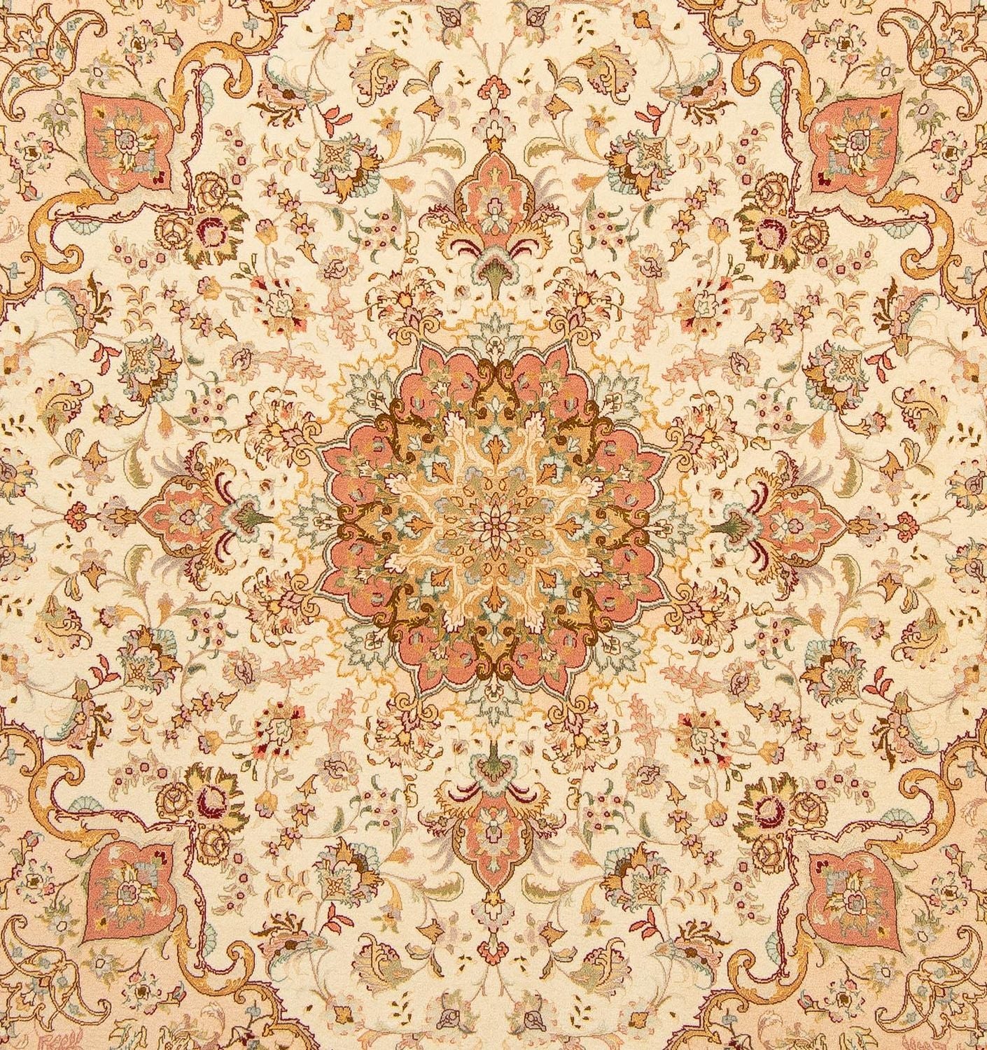 Perserteppich - Täbriz - Royal 212 x 205 cm Teppich Quadratisch