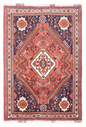 Perserteppich - Nomadic 170 x 118 cm - hellrot