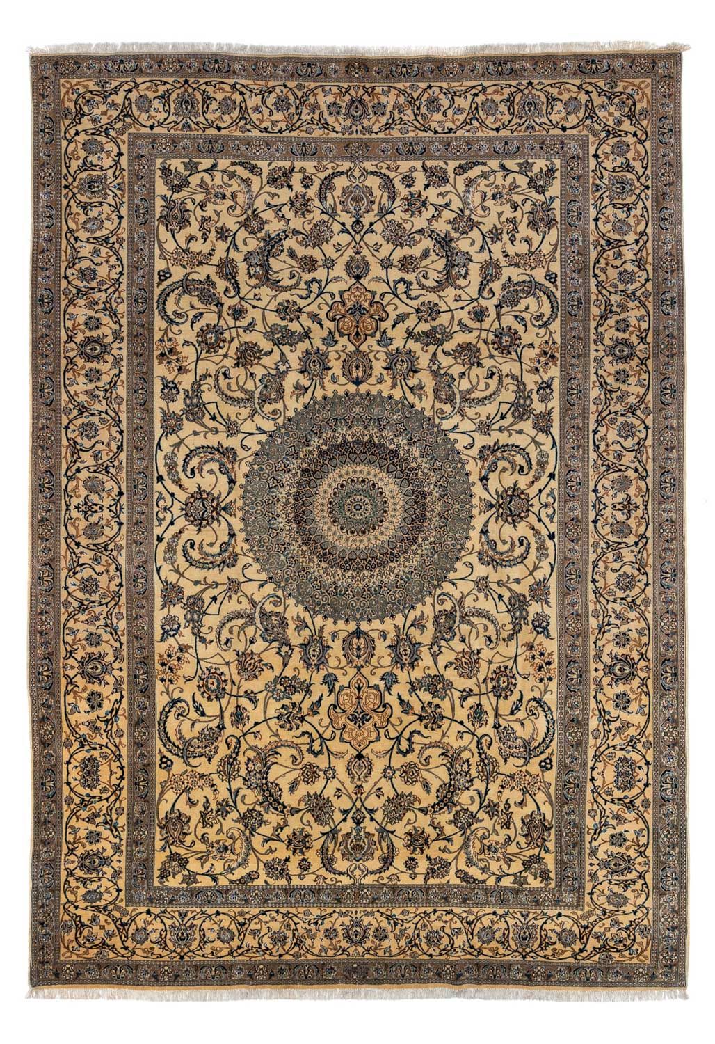 Perserteppich - Nain - Royal 362 x 243 cm - dunkelbeige