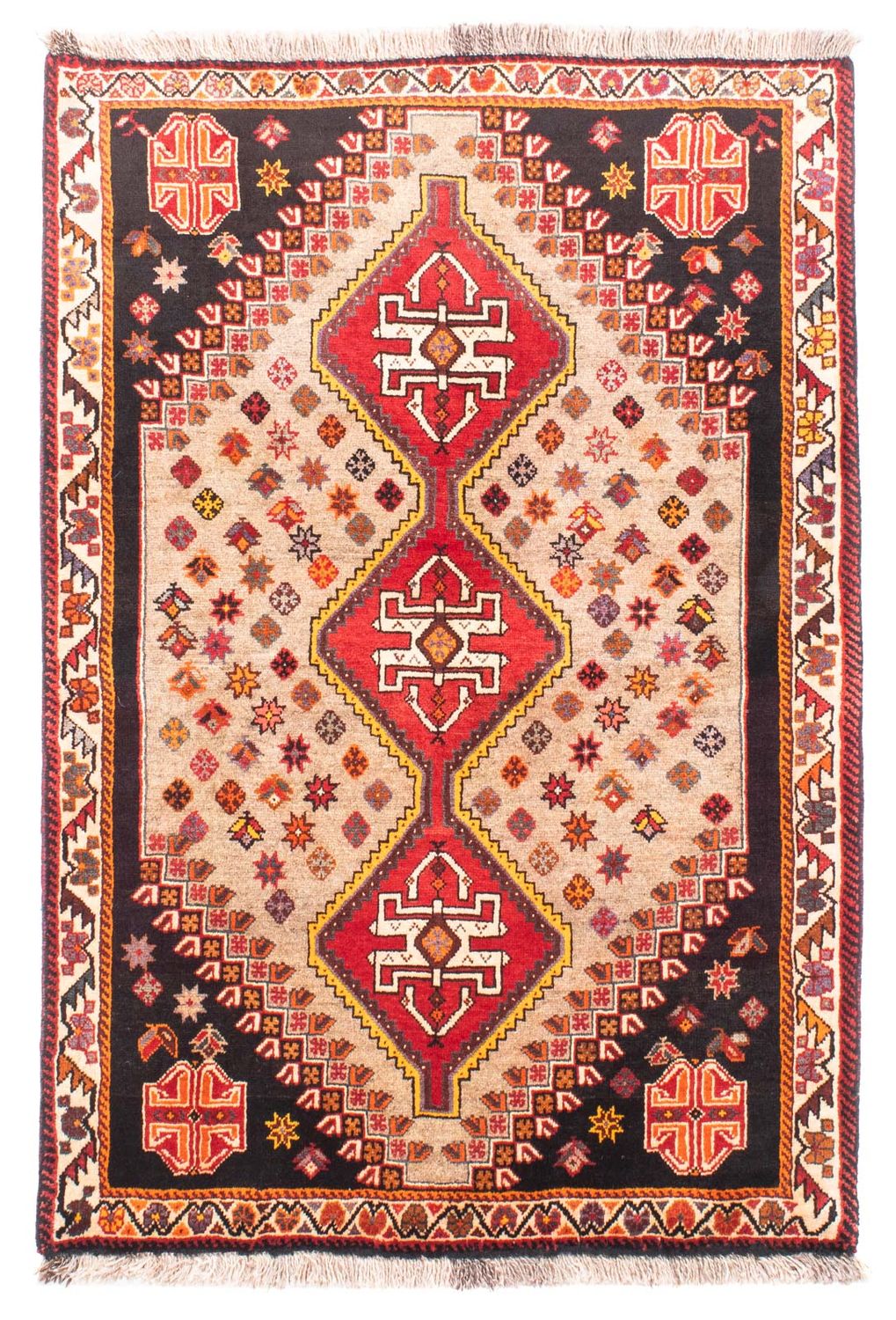 Perserteppich - Nomadic 160 x 110 cm - hellbraun