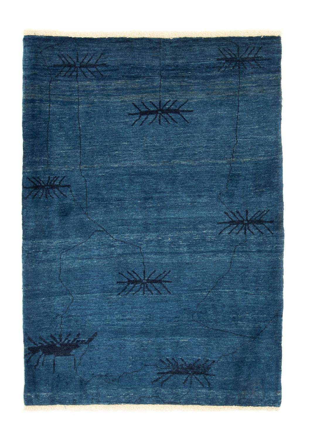 Gabbeh Teppich - Perser 150 x 102 cm - dunkelblau