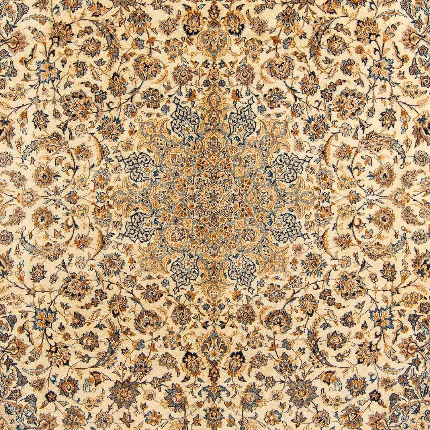 Vintage Teppich 396 x 308 cm Wohnzimmer Teppich