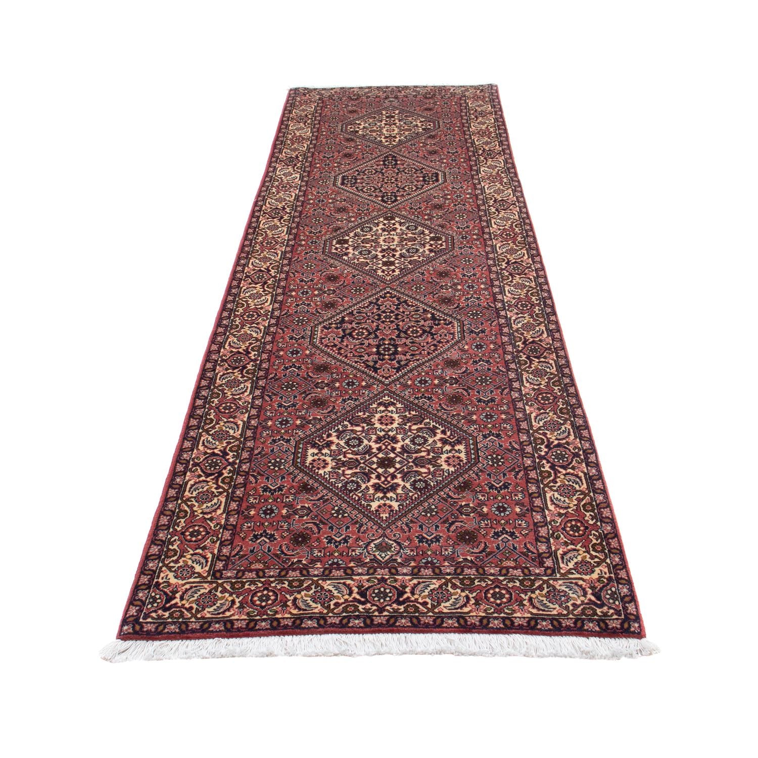 Perserteppich - Bidjar 310 x 83 cm - hellrot