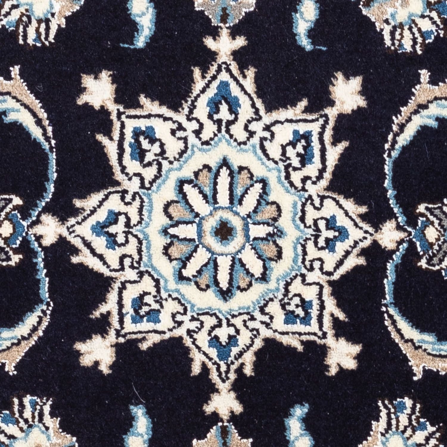 Perserteppich - Nain 142 x 62 cm - dunkelblau