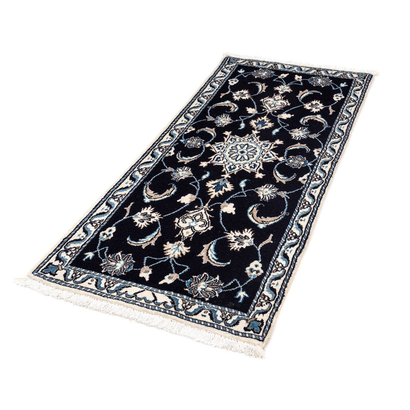 Perserteppich - Nain 142 x 62 cm - dunkelblau