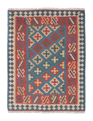Kelim Teppich - Oriental 178 x 128 cm - blau