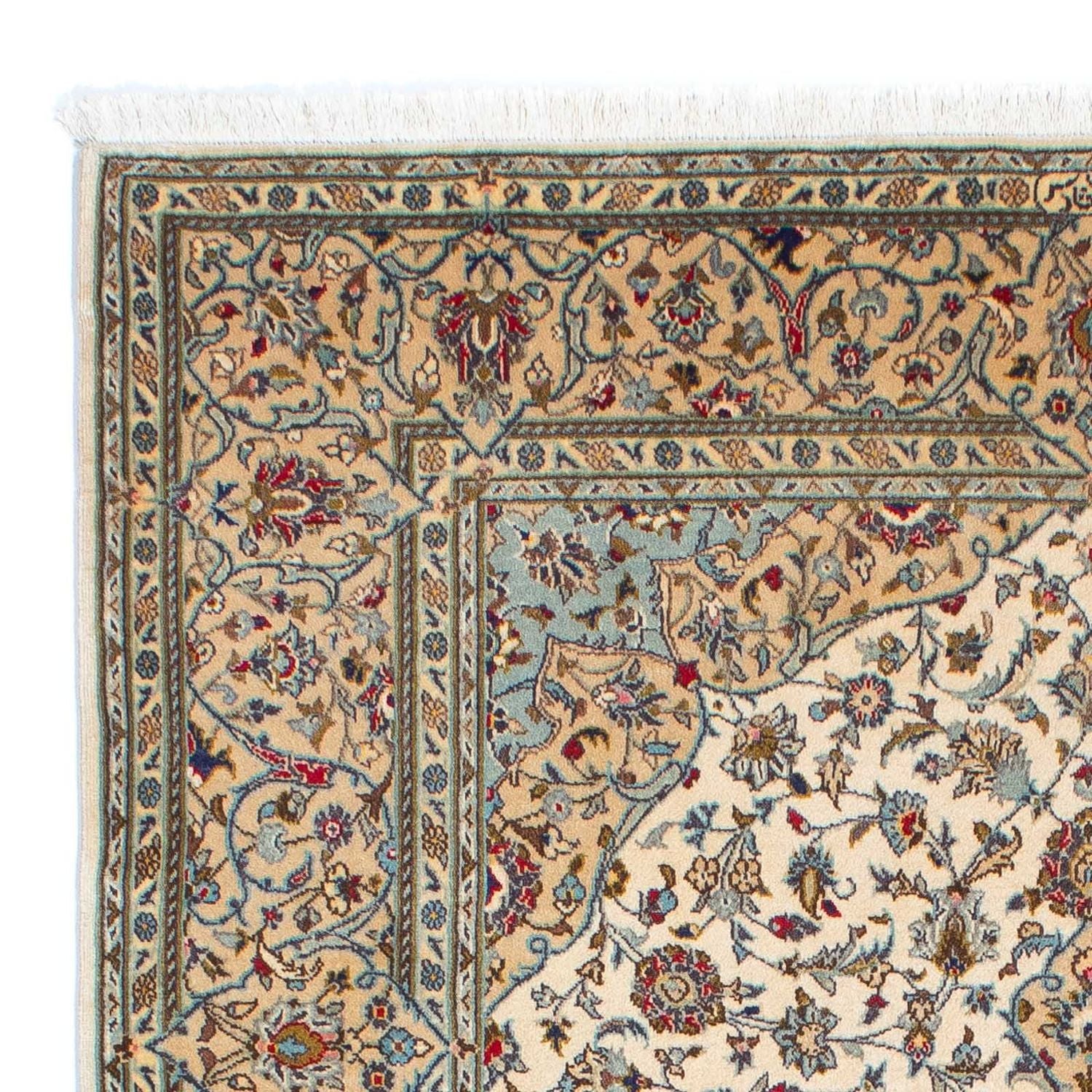Perserteppich - Keshan 216 x 142 cm - beige