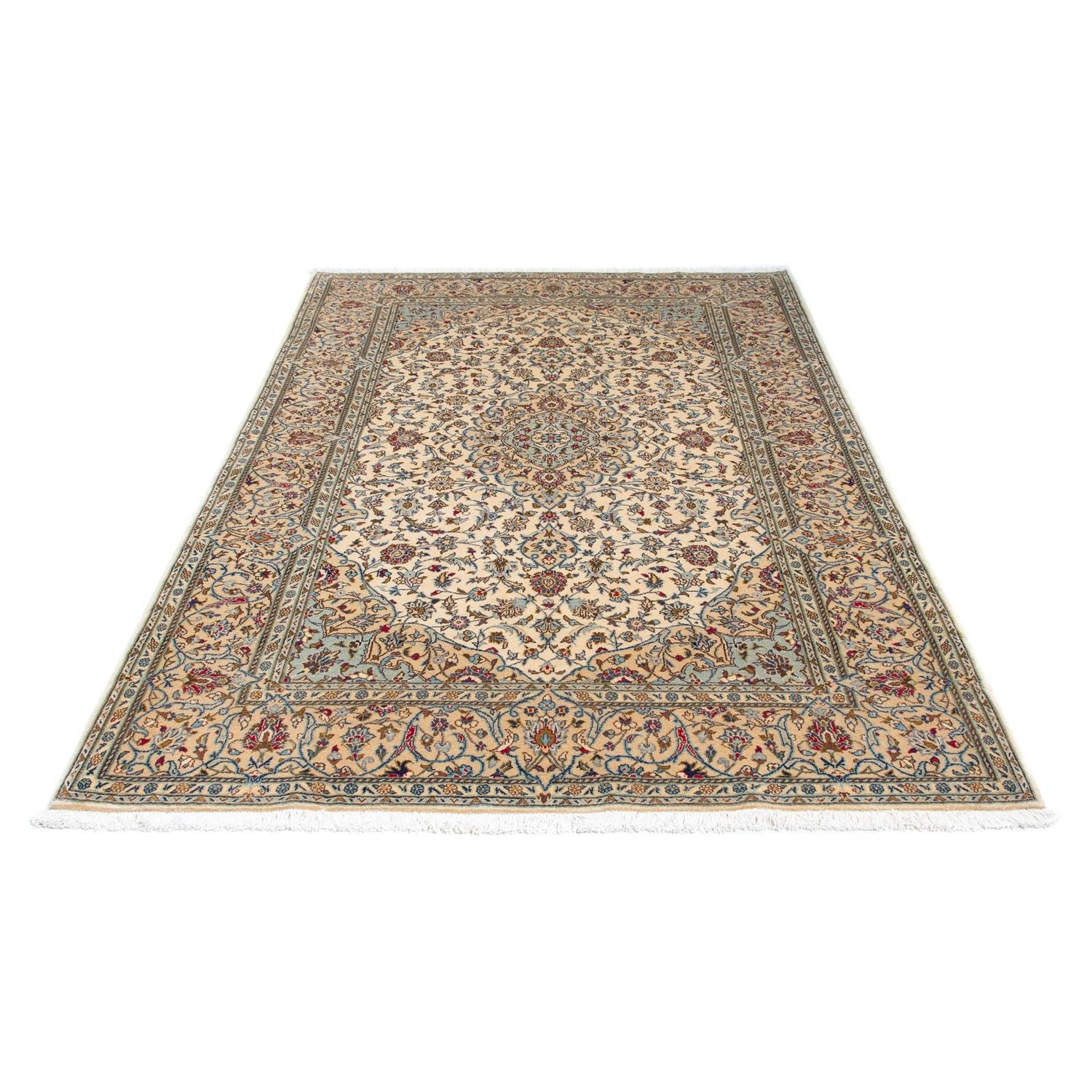 Perserteppich - Keshan 216 x 142 cm - beige