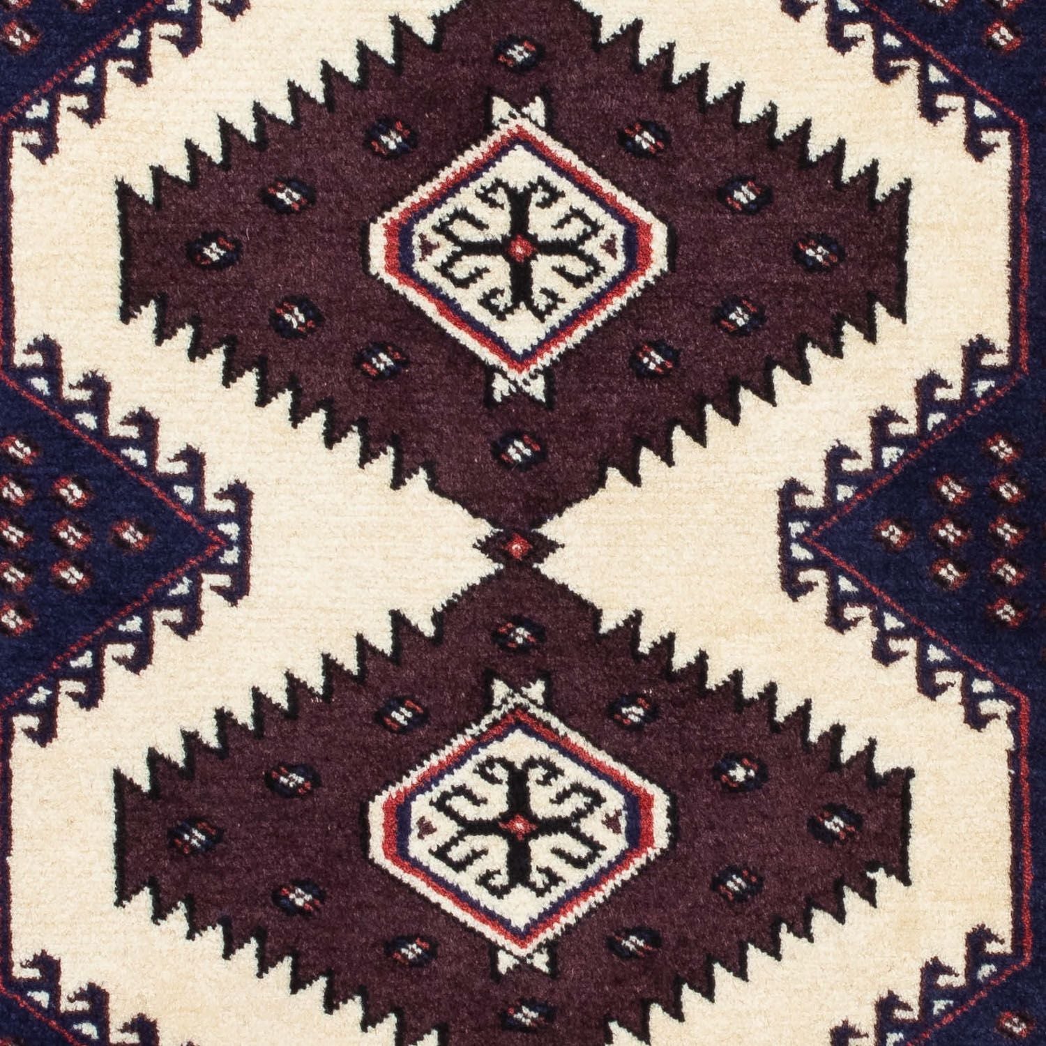 Turkaman Teppich 139 x 87 cm - mehrfarbig