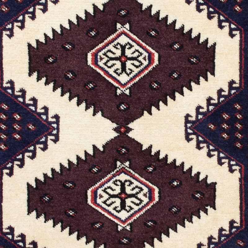 Turkaman Teppich 139 x 87 cm - mehrfarbig
