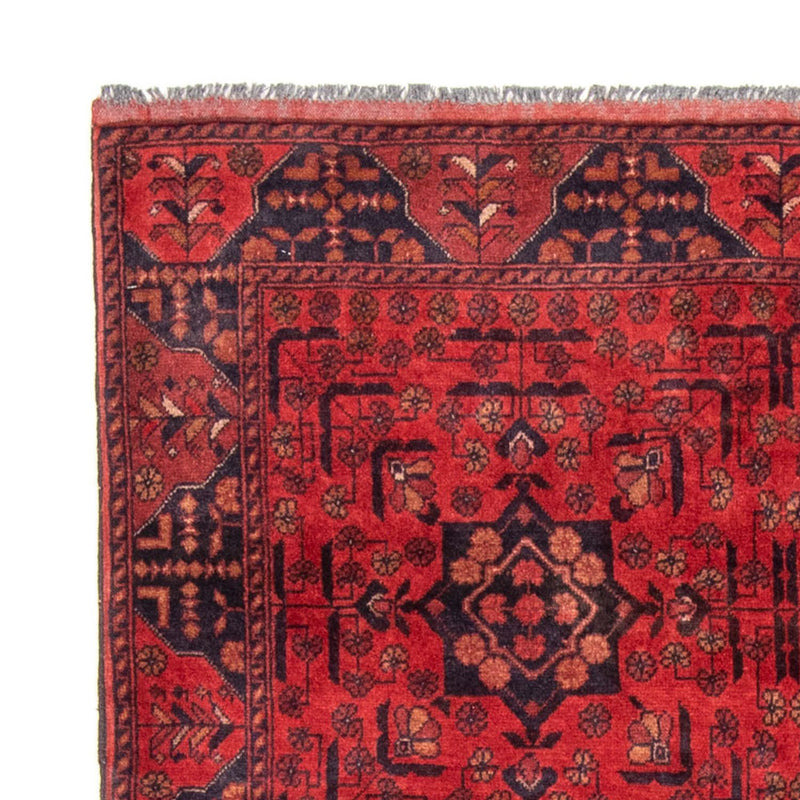 Afghan Teppich - Kunduz 193 x 129 cm - rot