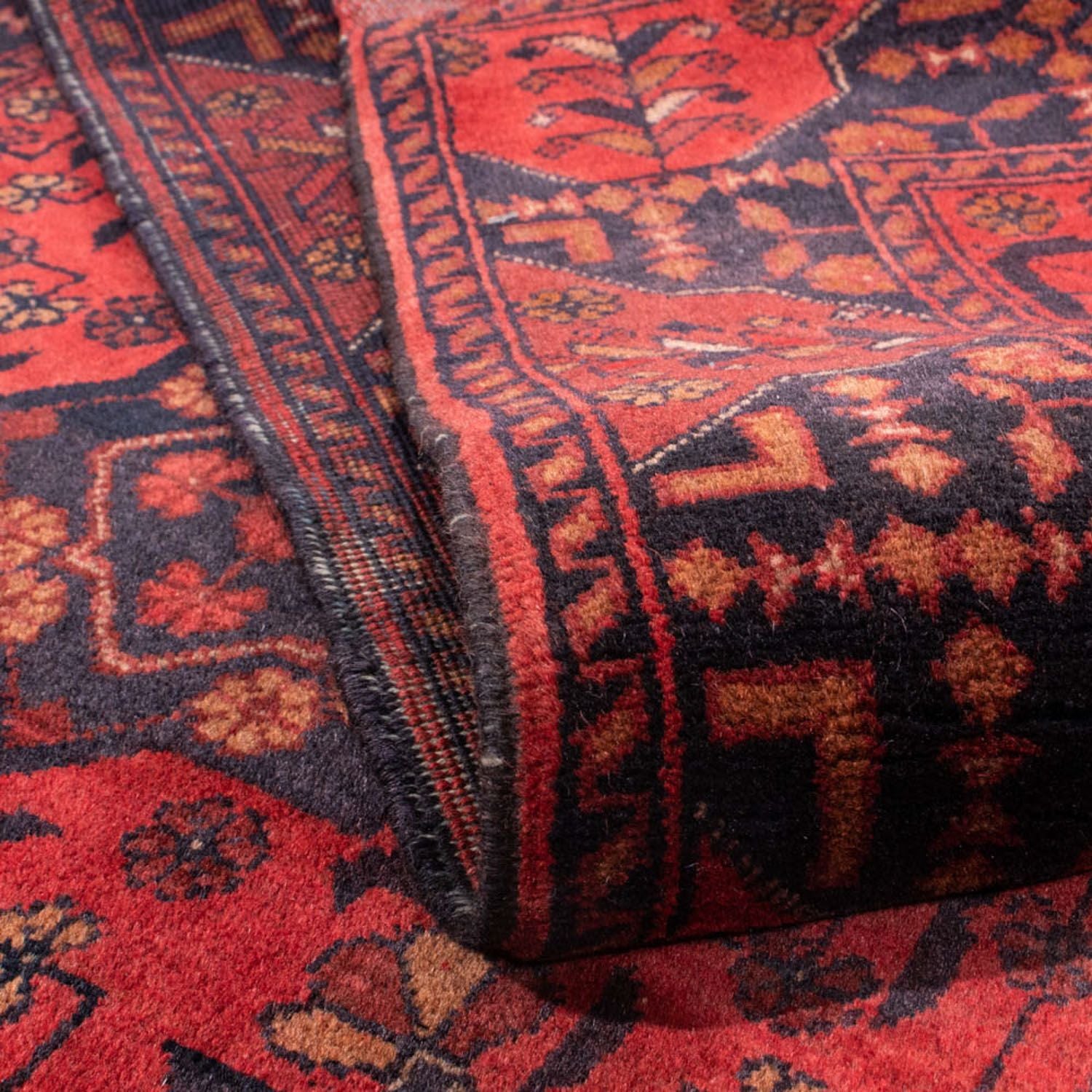 Afghan Teppich - Kunduz 193 x 129 cm - rot