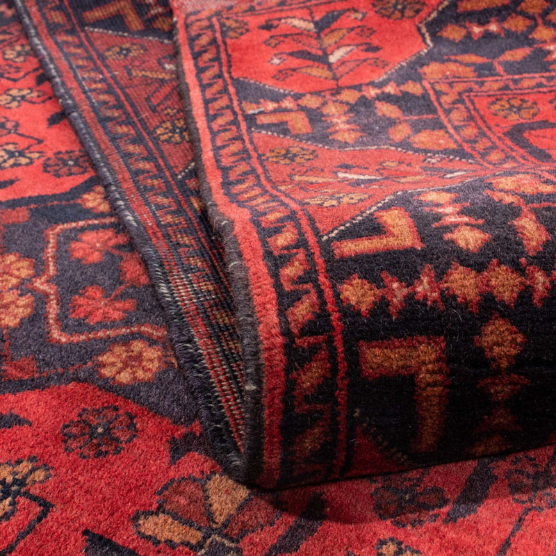 Afghan Teppich - Kunduz 193 x 129 cm - rot